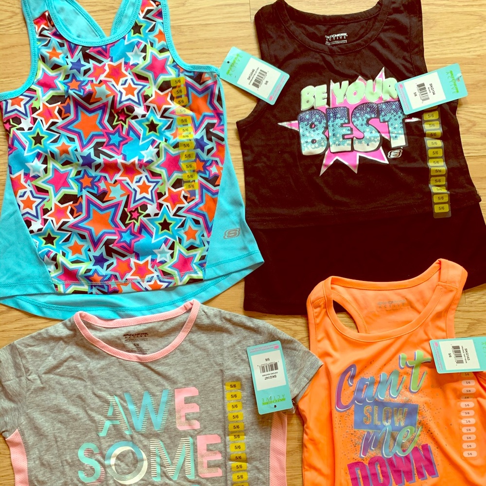 Sketcher active girls shirts 5/6